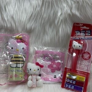 NEW HELLO KITTY PEZ and MCDONALDS HAPPY MEAL LOT.